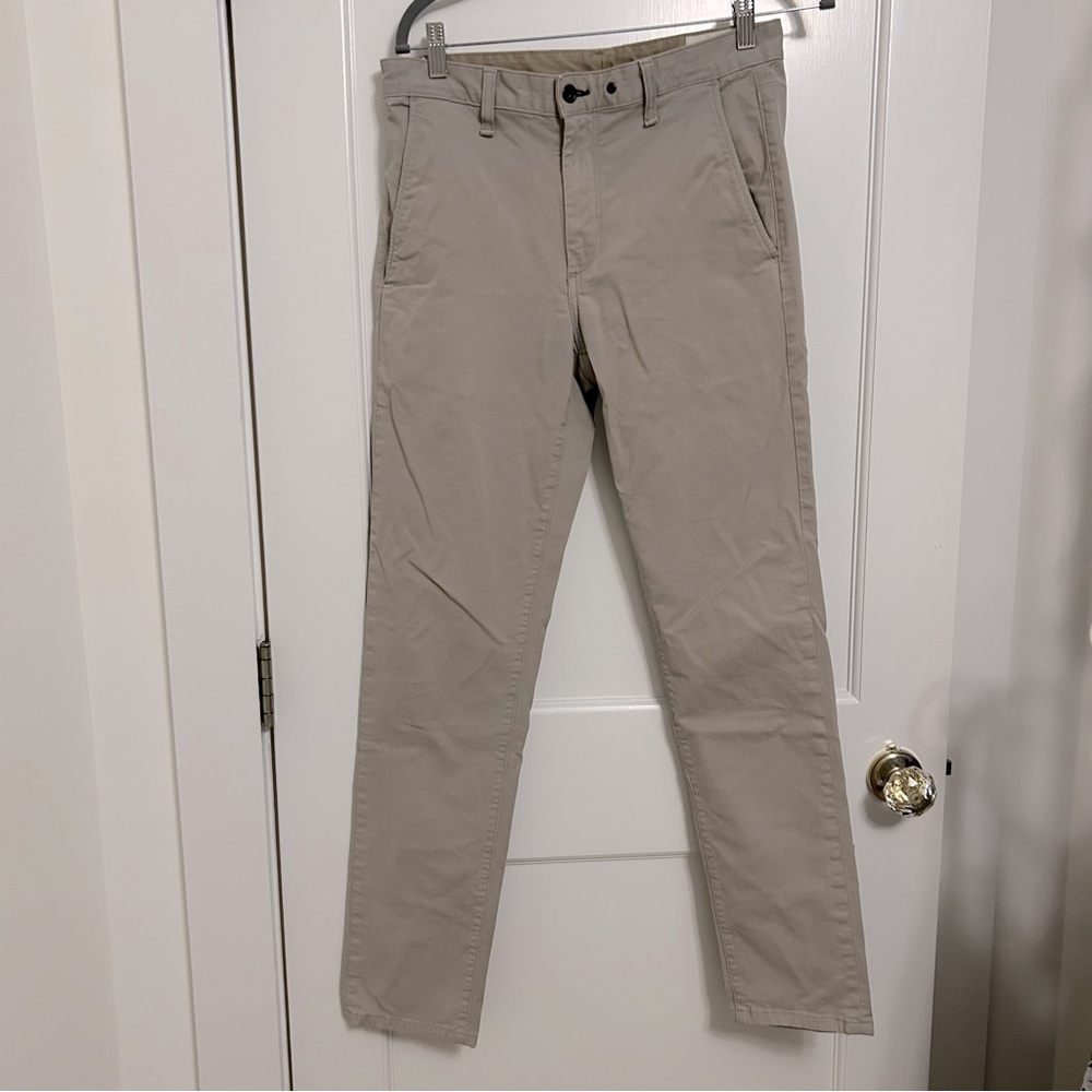 Rag & Bone Mens Cotton Twill Flat Front Chino Pants In Color Drizzle Size 31